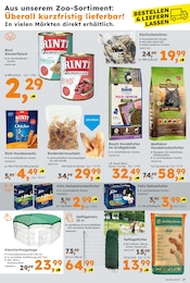 Katzenfutter Angebot im aktuellen Globus-Baumarkt Prospekt auf Seite 23