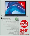 Macbook air 13,3" 2020 reconditionné - ALT ECO - Hyper U à Saint-Étienne-du-Rouvray Macbook air 13,3" 2020 reconditionné - ALT ECO en promo chez Hyper U Saint-Étienne-du-Rouvray à 549,00 €
