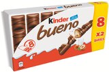 Barre chocolatée bueno chocolat au lait - KINDER en promo chez Intermarché Hyper Barre chocolatée bueno chocolat au lait - KINDER dans le catalogue Intermarché Hyper
