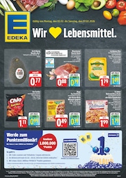 EDEKA Prospekt für Bad Kissingen mit 8 Seiten EDEKA Prospekt für Bad Kissingen: "Wir lieben Lebensmittel!", 8 Seiten, 02.02.2026 - 07.02.2026