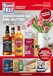 Aktueller Travel FREE Supermarkt Prospekt in Falkenstein und Umgebung, "VERWÖHNEN SIE IHRE MUTTER!" mit 12 Seiten, 03.05.2024 - 16.05.2024