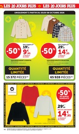 Promos Vêtements dans le catalogue "LES 20 JOURS PLUS" de Hyper U Vêtements en promo dans le catalogue Hyper U à la page 40