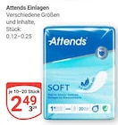 Einlagen Angebote von Attends bei GLOBUS Wolfenbüttel für 2,49 €