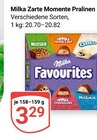 Zarte Momente Pralinen Angebote von Milka bei GLOBUS Erftstadt für 3,29 €