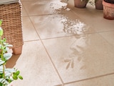 Promo Dalle béton ton pierre PROVENCAL à 6,50 € dans le catalogue Weldom à Tournan-en-Brie