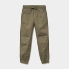 Pantalon battle taille élastiquée coton vert kaki garçon - La Halle Pantalon battle taille élastiquée coton vert kaki garçon à 9,99 € dans le catalogue La Halle