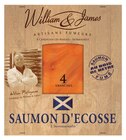 Saumon d'Écosse fumé au bois de hêtre - William & James en promo chez Intermarché Hyper Rennes à 6,99 €