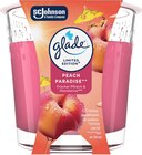 Duftkerze Peach Paradise 112 g im Angebot bei dm-drogerie markt in Leverkusen Duftkerze Peach Paradise 112 g Angebote von glade bei dm-drogerie markt Leverkusen für 3,95 €