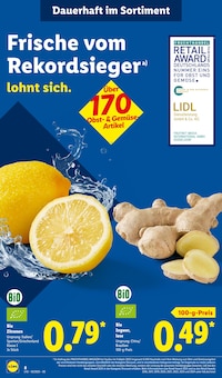 Ingwer im Lidl Prospekt "LIDL LOHNT SICH" mit 72 Seiten (Bielefeld)