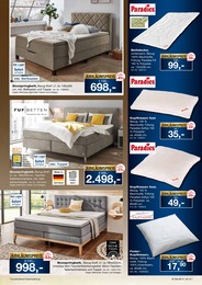 Matratze im Möbel Inhofer Prospekt "BETTEN VIELFALT" auf Seite 7