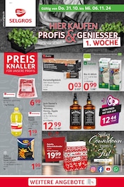 Aktueller Selgros Prospekt mit Jack Daniels, "cash & carry", Seite 1