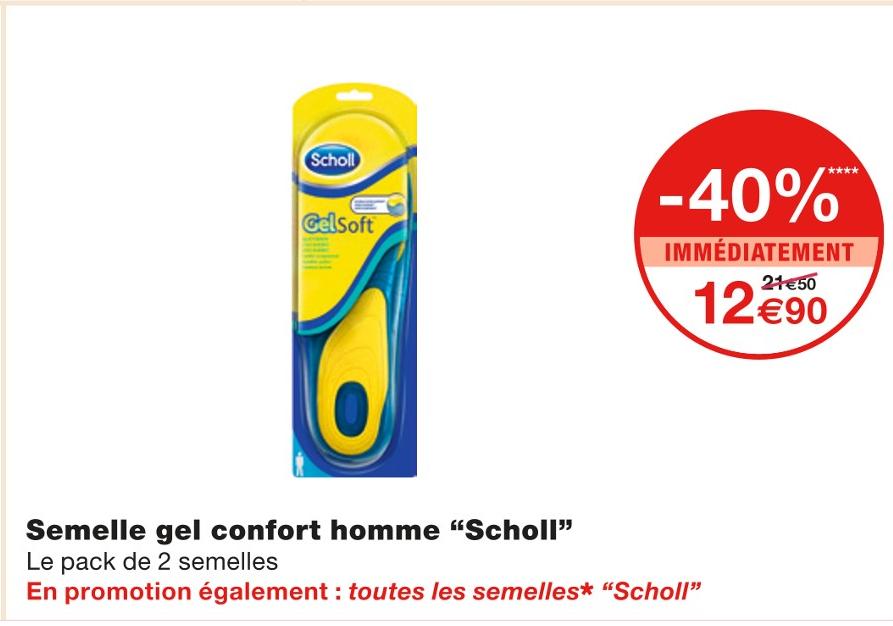 Semelle scholl intermarché hot sale