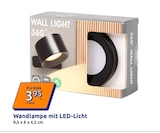 Wandlampe mit LED-Licht Angebote bei Action Oberhausen für 3,95 €