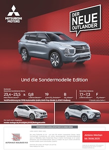 Aktueller Mitsubishi Prospekt "Mitsubishi Angebote" Seite 1 von 8 Seiten für Lüneburg