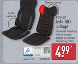 Auto-Sitzauflage von RIDE+GO im aktuellen ALDI Nord Prospekt