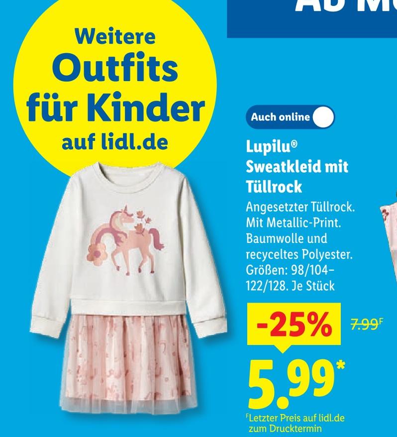 Sweatkleid mit Tüllrock