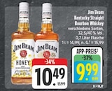 Kentucky Straight Bourbon Whiskey Angebote von Jim Beam bei EDEKA Weimar für 9,99 €