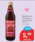 Cranberry Muttersaft von Rabenhorst im aktuellen budni Prospekt