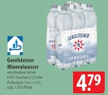 Mineralwasser Angebote von Gerolsteiner bei famila Nordost Stralsund für 4,79 €
