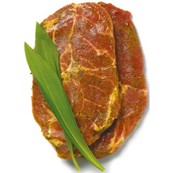 Kammsteaks mariniert Bier oder Bärlauch
