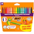 18 feutres de coloriage - BIC en promo chez Carrefour 18 feutres de coloriage - BIC dans le catalogue Carrefour