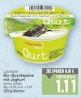 Bio-Quarkspeise mit Joghurt von Lobetaler für 1,11 € bei E center im Angebot Bio-Quarkspeise mit Joghurt von Lobetaler im aktuellen E center Prospekt