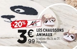 Les chaussons animaux dans le catalogue Centrakor