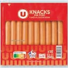 Knacks pur porc - U - U Express Knacks pur porc - U à 1,04 € dans le catalogue U Express