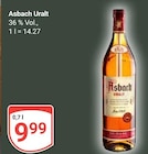 Uralt Angebote von Asbach bei GLOBUS Bruchsal für 9,99 €