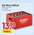 Rut Wiess Kölsch im Angebot bei Trinkgut in Köln Rut Wiess Kölsch Angebote bei Trinkgut Köln für 13,99 €