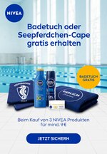 NIVEA Prospekt für Sabow mit 3 Seiten NIVEA Prospekt für Sabow: "Badetuch oder Seepferdchen-Cape gratis erhalten", 3 Seiten, 05.07.2021 - 25.07.2021