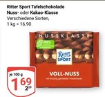 Aktuelle Ritter Sport Angebote bei GLOBUS in Trier Aktuelles Nuss-Klasse Angebot bei GLOBUS in Trier ab 1,69 âŹ