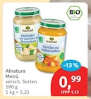 Menü von Alnatura im aktuellen budni Prospekt