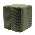 Pouf carre velours cotele large en promo chez B&M Tours à 19,99 €