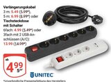 Verlängerungskabel Angebote von UNiTEC bei GLOBUS Saarlouis für 4,99 €
