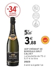Aop crémant de bordeaux brut - CALVET dans le catalogue Intermarché Super
