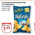 Aktuelles Naturals Kichererbsenchips Angebot bei GLOBUS in Jena ab 1,49 €