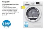 Wärmepumpentrockner TWP903-410 von Exquisit im aktuellen V-Markt Prospekt für 399,00 €
