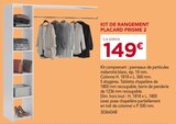 Kit de rangement placard Prisme 2 à Gedimat dans Urzy Kit de rangement placard Prisme 2 à Gedimat dans Urzy