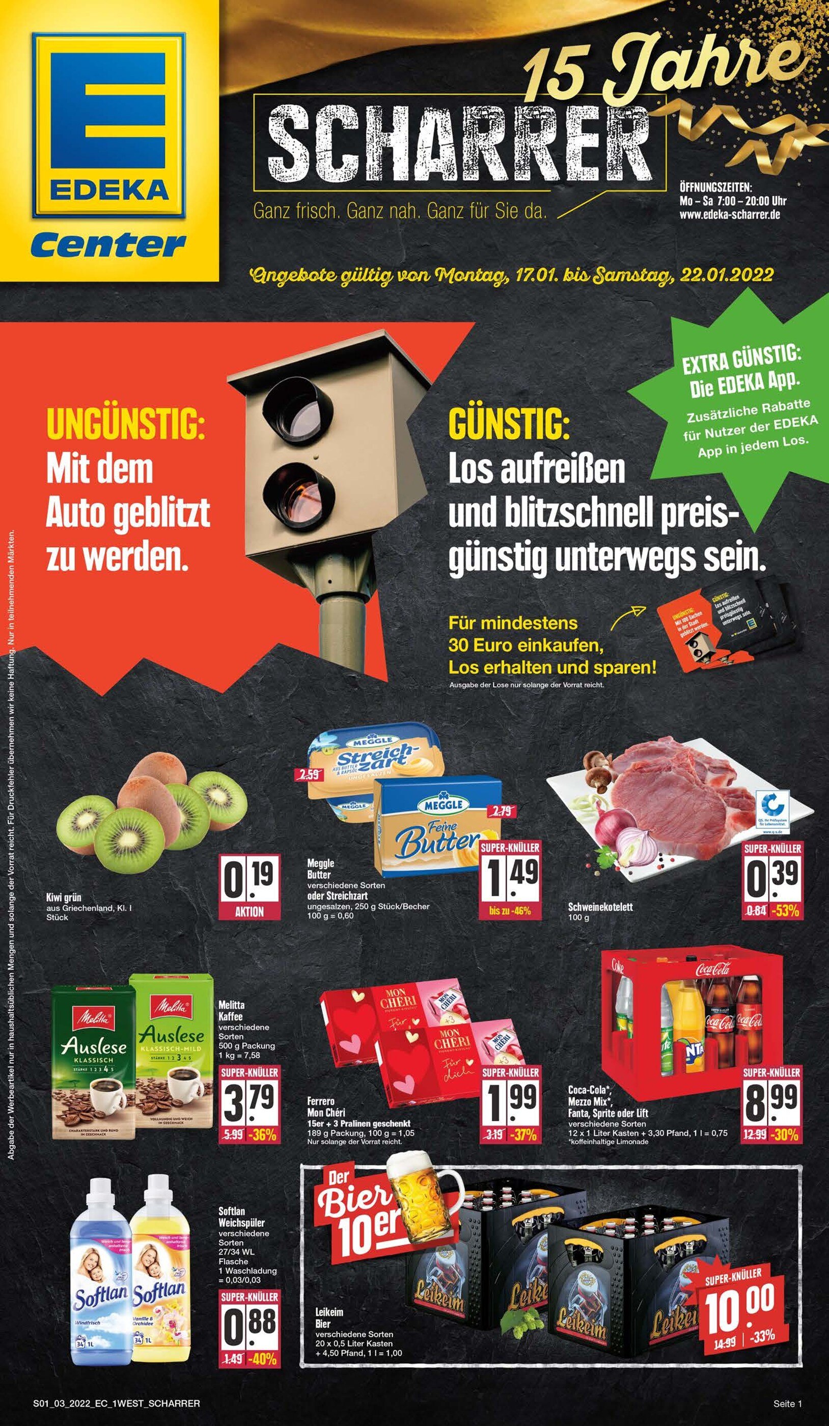E center Prospekt für Steinach mit 20 Seiten E center Prospekt für Steinach: "Top Angebote!", 20 Seiten, 17.01.2022 - 22.01.2022