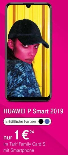 P Smart 2019 Smartphone bei Telekom Shop in Coesfeld P Smart 2019 Smartphone im Angebot bei Telekom Shop Coesfeld für 1,00 €