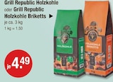 Holzkohle von Grill Republic im aktuellen V-Markt Prospekt für 4,49 €