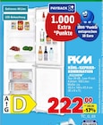 KÜHL-/GEFRIER-KOMBINATION "KG220DW" Angebote von PKM bei Marktkauf Reutlingen für 222,00 €