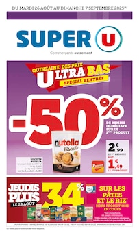 Prospectus Super U en cours, "Super U", page 1 sur 40
