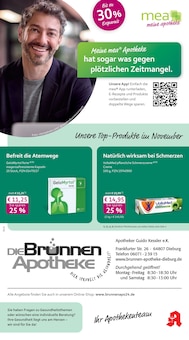 mea - meine apotheke Prospekt der Woche "Unsere November-Angebote" Seite 1, 01.11.2025 bis 30.11.2025 für Dieburg Aktueller mea - meine apotheke Prospekt "Unsere November-Angebote" Seite 1 von 4 Seiten für Dieburg