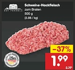 Aktuelles Schweine-Hackfleisch Angebot bei Netto Marken-Discount in Moers ab 1,99 €