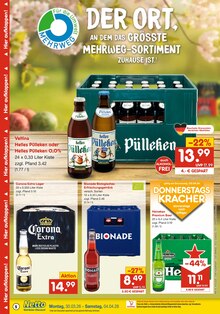 Veltins im Netto Marken-Discount Prospekt "DER ORT, AN DEM DU IMMER AUSGEZEICHNETE PREISE FINDEST." mit 6 Seiten (Meerbusch)