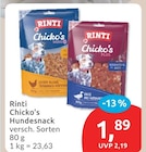 Chicko's Hundesnack von Rinti für 1,89 € bei budni im Angebot Chicko's Hundesnack von Rinti im aktuellen budni Prospekt