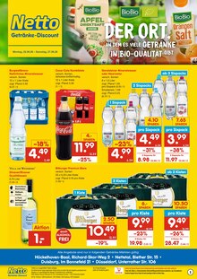 Coca Cola im aktuellen Netto Marken-Discount Prospekt (Nettetal) Coca Cola im Netto Marken-Discount Prospekt "DER ORT, AN DEM DU IMMER AUSGEZEICHNETE PREISE FINDEST." mit 2 Seiten (Nettetal)