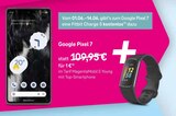 Smartphone von Google Pixel 7 im aktuellen Telekom Shop Prospekt